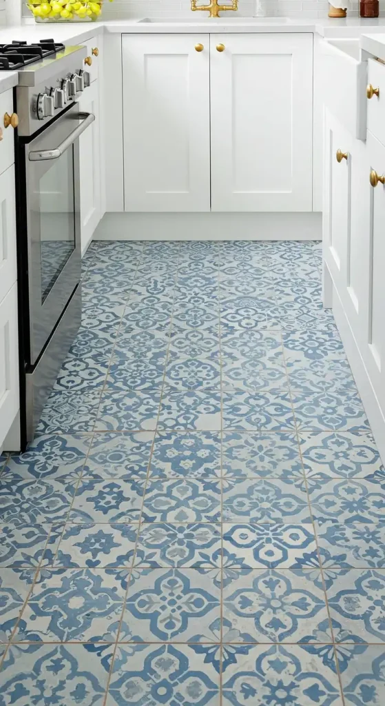 10 Timeless Kitchen Ceramic Tile Flooring Ideas for a Classic Look 9 Moroccan-Inspired Patterned Tiles