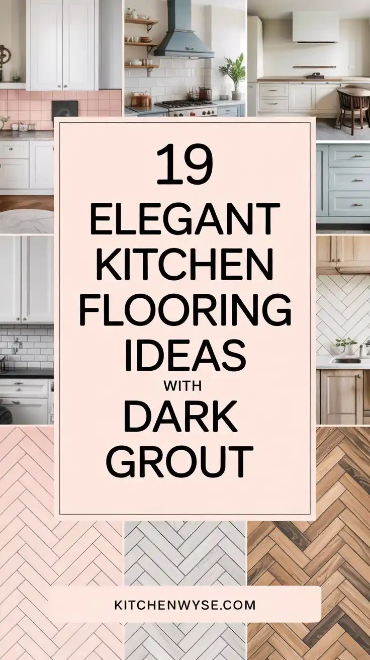 19 Elegant Kitchen Flooring Ideas with Dark Grout for a Sleek Finish 1 19 Elegant Kitchen Flooring Ideas with Dark Grout for a Sleek Finish