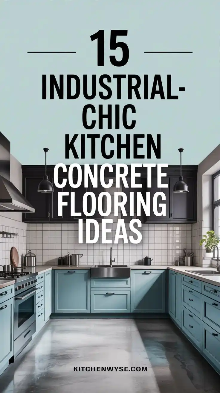15 Industrial-Chic Kitchen Concrete Flooring Ideas for a Modern Touch 1 industrial chic kitchen concrete flooring ideas