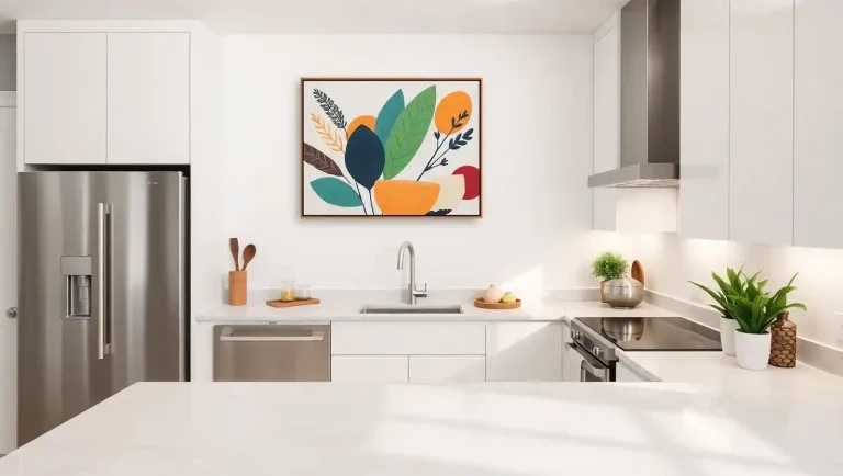 modern kitchen wall art ideas