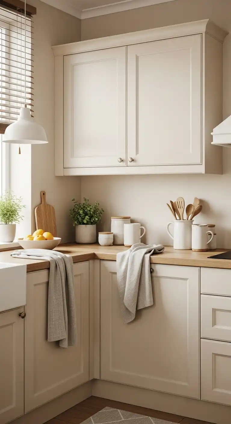 Kitchen Color Ideas: 20 Ways to Refresh the Heart of Your Home 11 10. Creamy Beige for Warm Neutrality