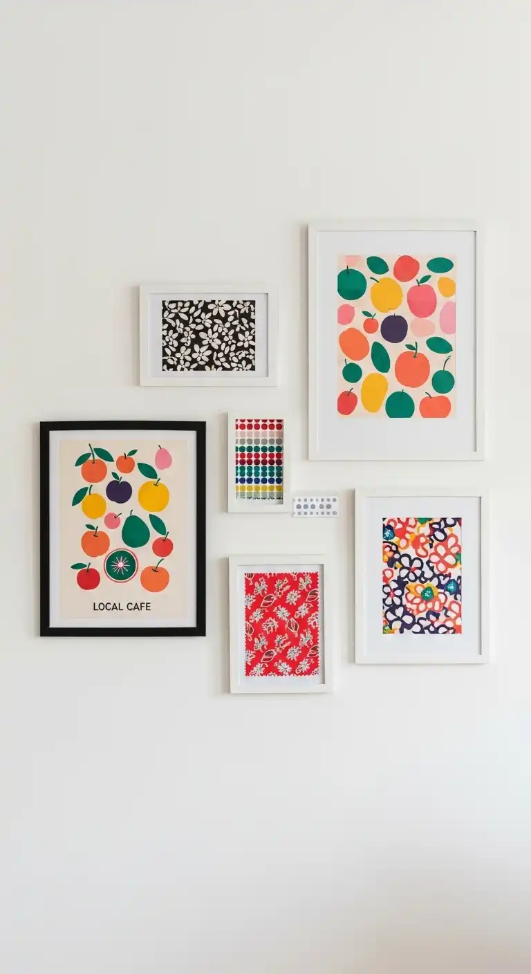 From Dull to Delightful: 19 Easy Ways to Add Color to Kitchen 12 11. Decorate with Colorful Wall Art