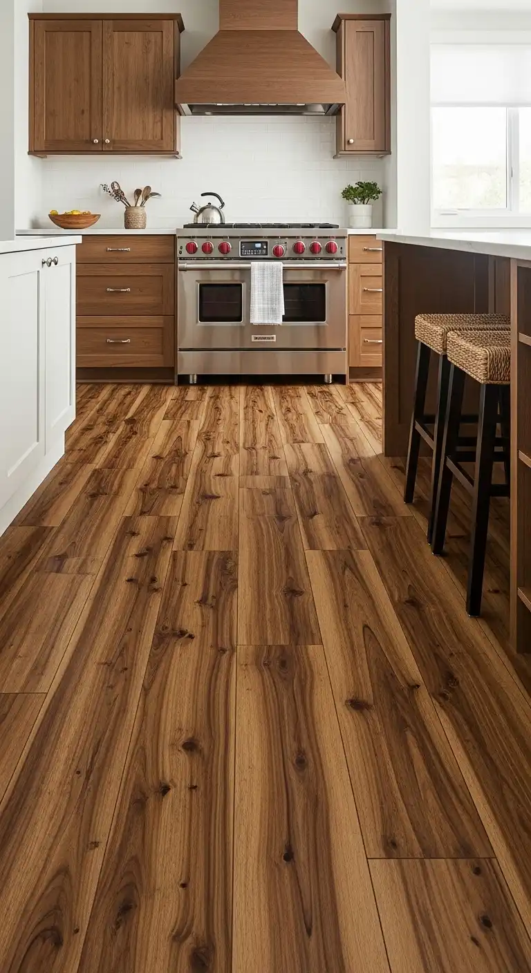 16 Vinyl Planks with Wood Look Patterns