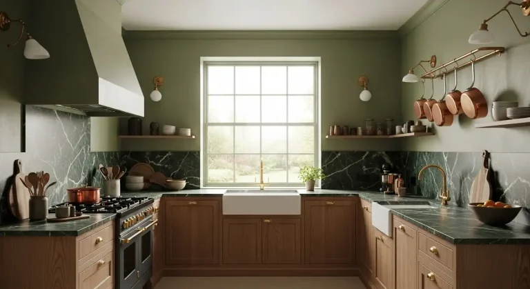 17 Earthy Green Kitchen Color Palette