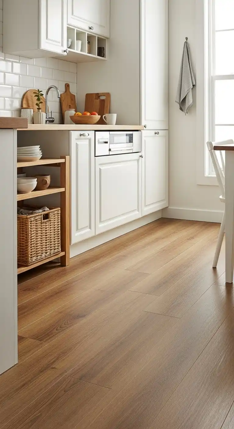 17. Textured Wood Flooring