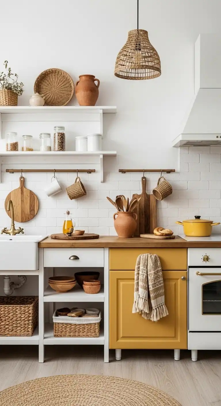 Kitchen Color Ideas: 20 Ways to Refresh the Heart of Your Home 18 17. Warm Mustard for Rustic Charm