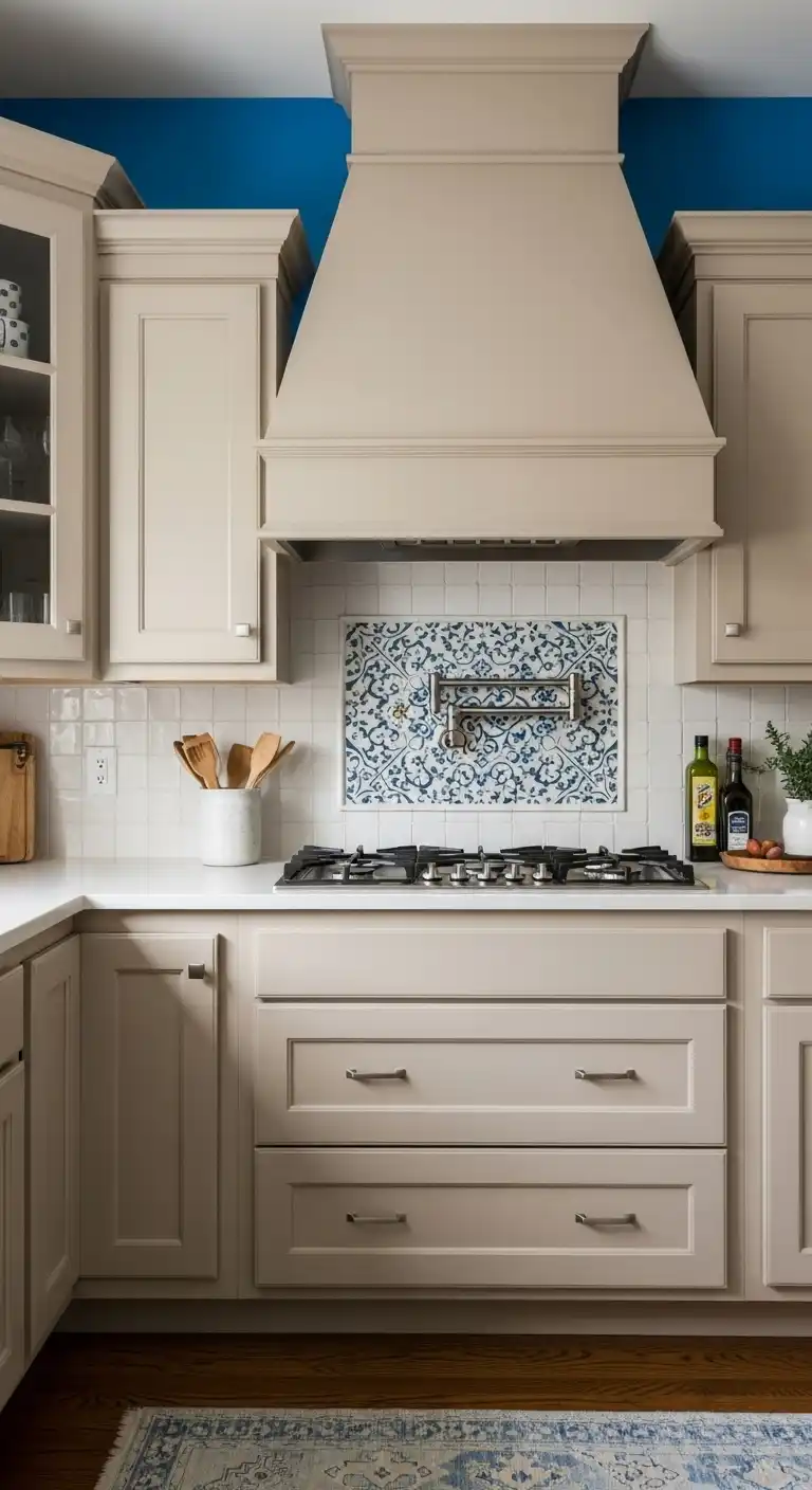 Kitchen Cabinet Color Ideas with Blue Walls: 21 Fresh Picks 20 19. Beige Cabinets