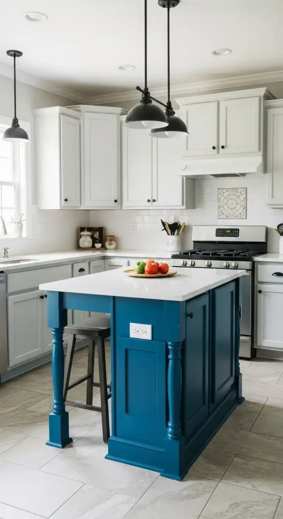 3. Bold Blue Island Accent