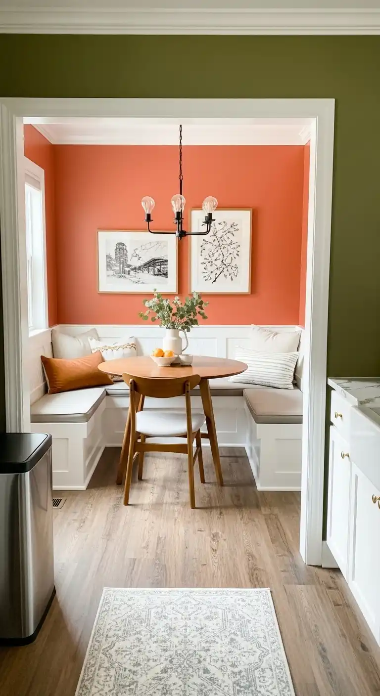 From Dull to Delightful: 19 Easy Ways to Add Color to Kitchen 4 3. Paint an Accent Wall