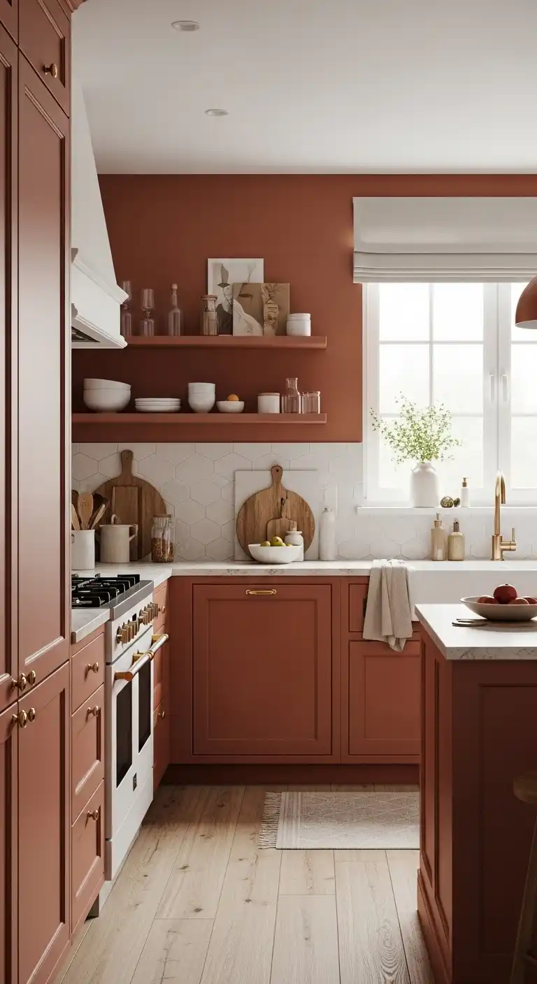 Kitchen Color Ideas: 20 Ways to Refresh the Heart of Your Home 4 3. Warm Terracotta for Cozy Vibes