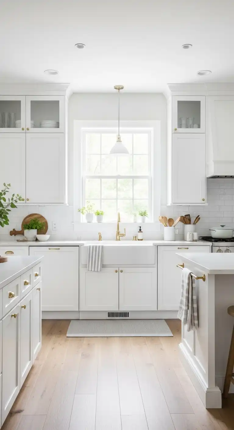Kitchen Color Ideas: 20 Ways to Refresh the Heart of Your Home 5 4. Crisp White for Timeless Simplicity