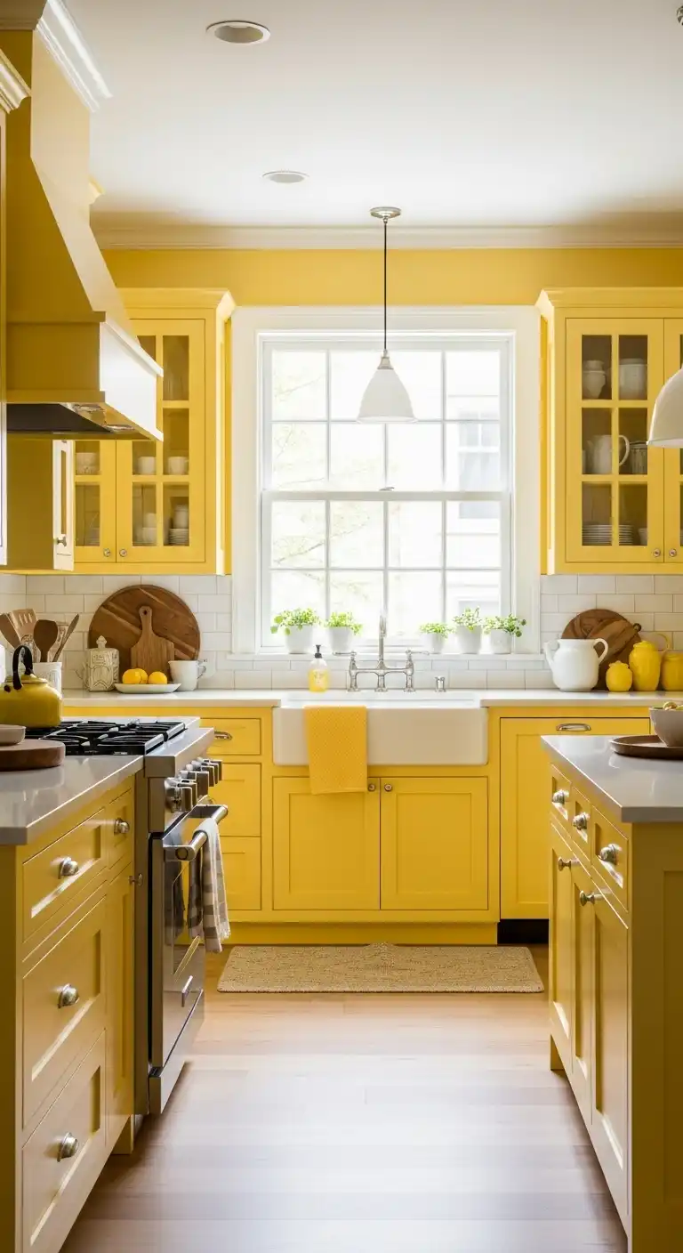 Kitchen Color Ideas: 20 Ways to Refresh the Heart of Your Home 6 5. Sunny Yellow for a Cheerful Glow