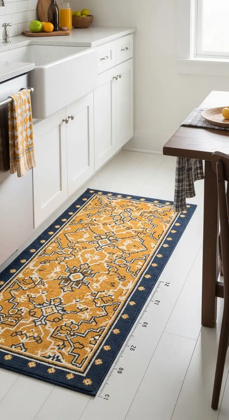 From Dull to Delightful: 19 Easy Ways to Add Color to Kitchen 9 8. Add a Colorful Rug