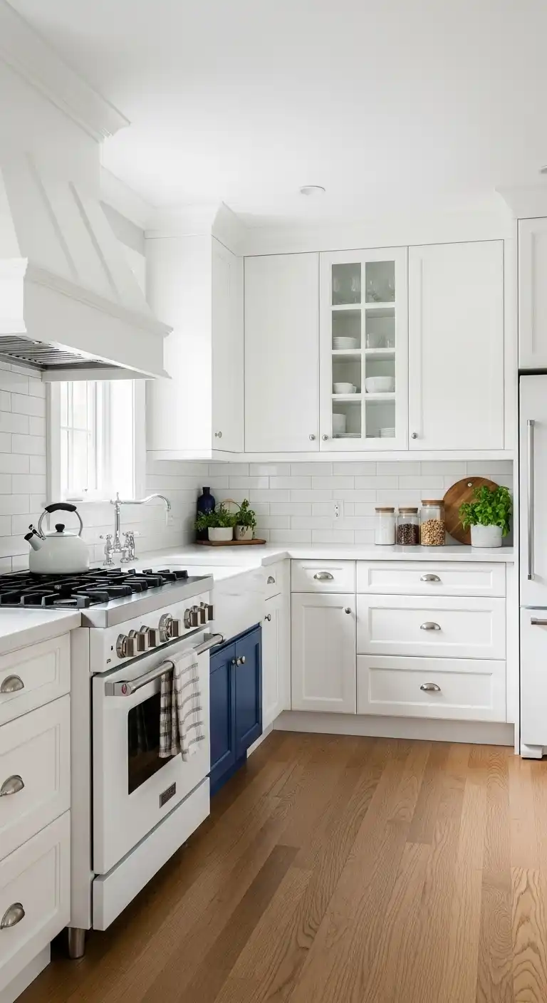 Stylish & Elegant Kitchen Color Ideas: 21 Must-Try Picks 9 8. Crisp White Purity