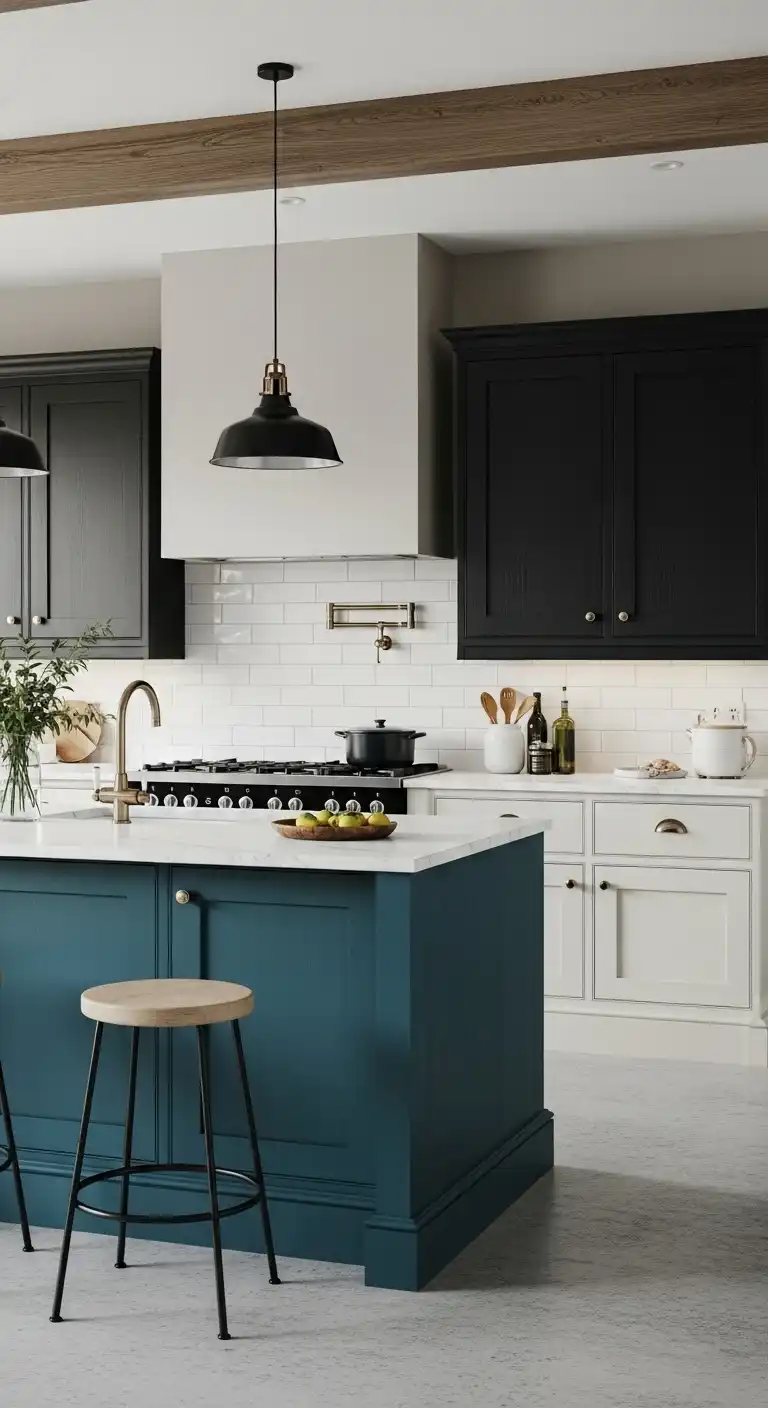 Black Cabinets for Dramatic Flair