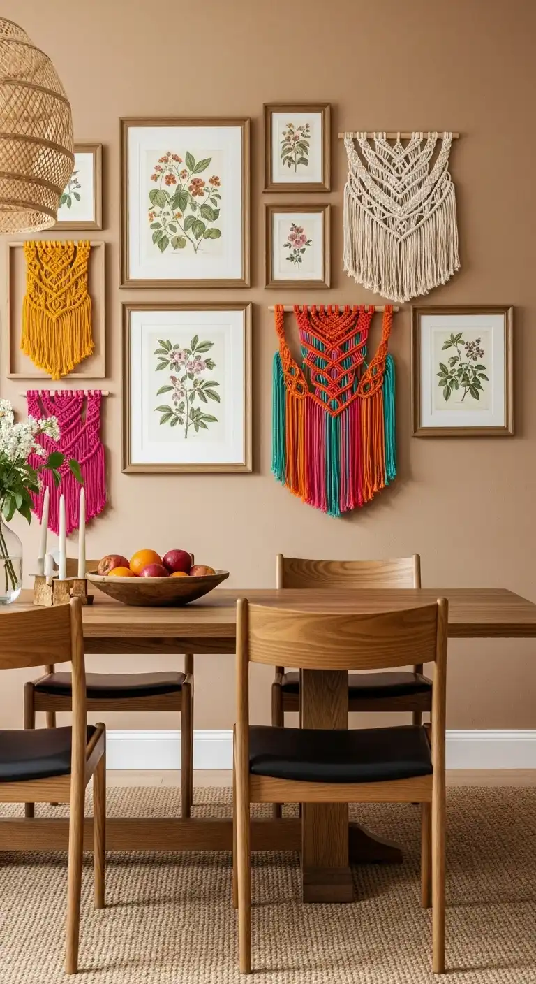 Boho-Traditional Wall Art Collage