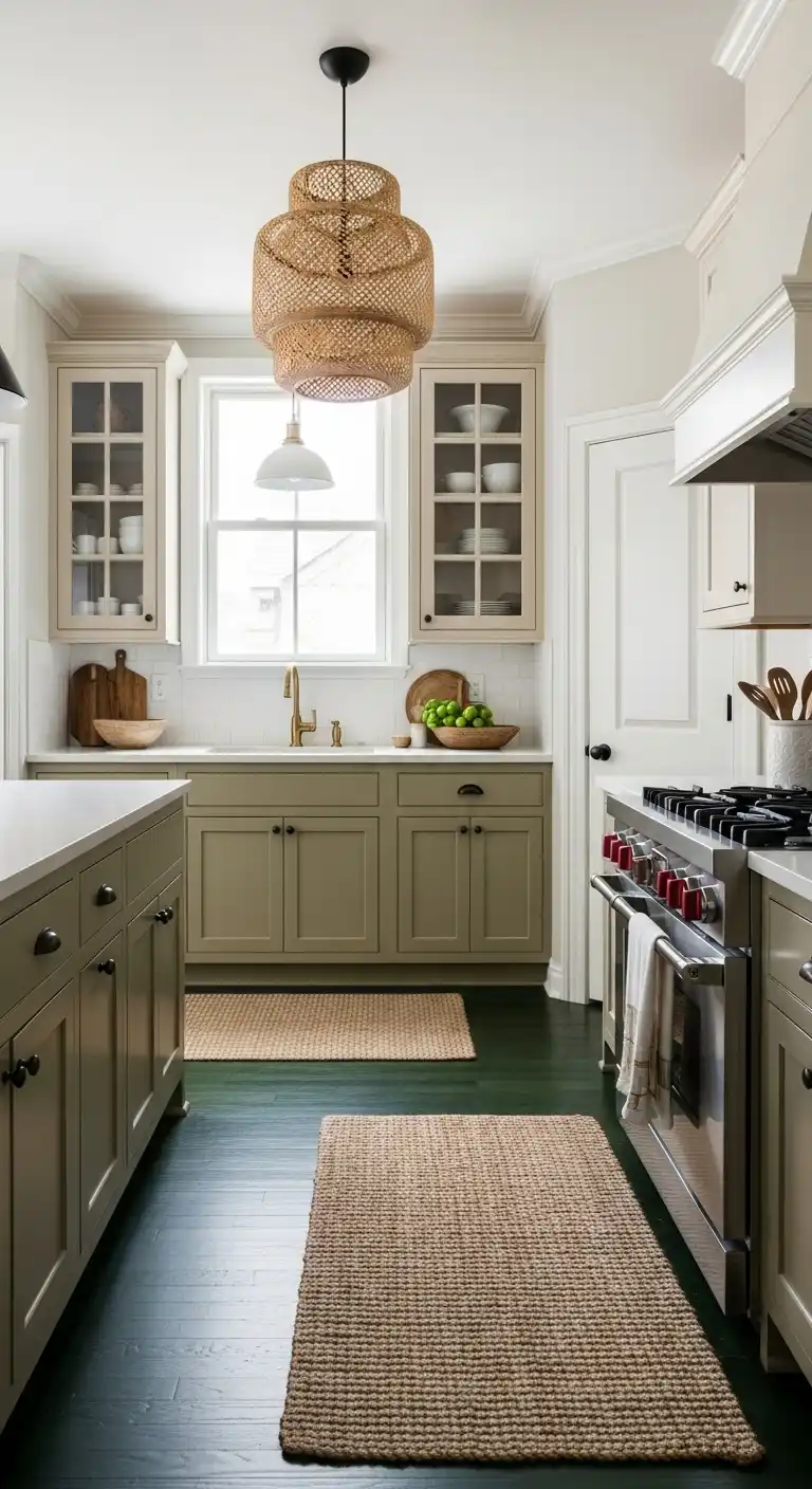 Earthy Neutrals Farmhouse Kitchen Color Scheme: 15 Soothing Palettes 14 Creamy Latte and Soft Olive