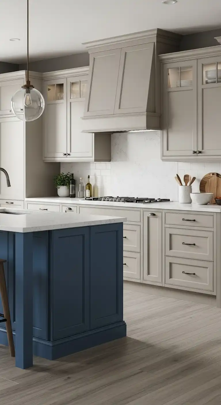 Greige Cabinets for a Modern Neutral