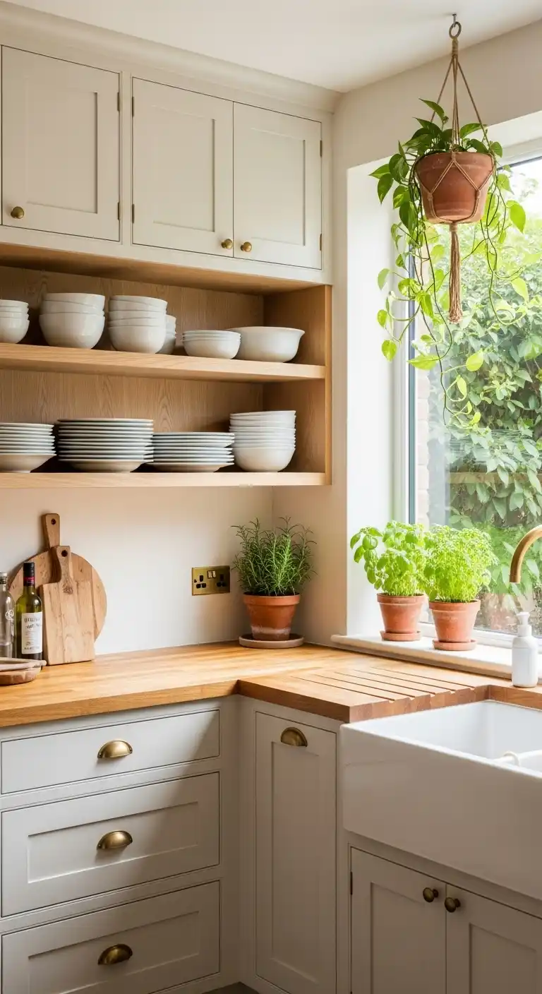 Ivory Cabinets with Wooden Textures 2