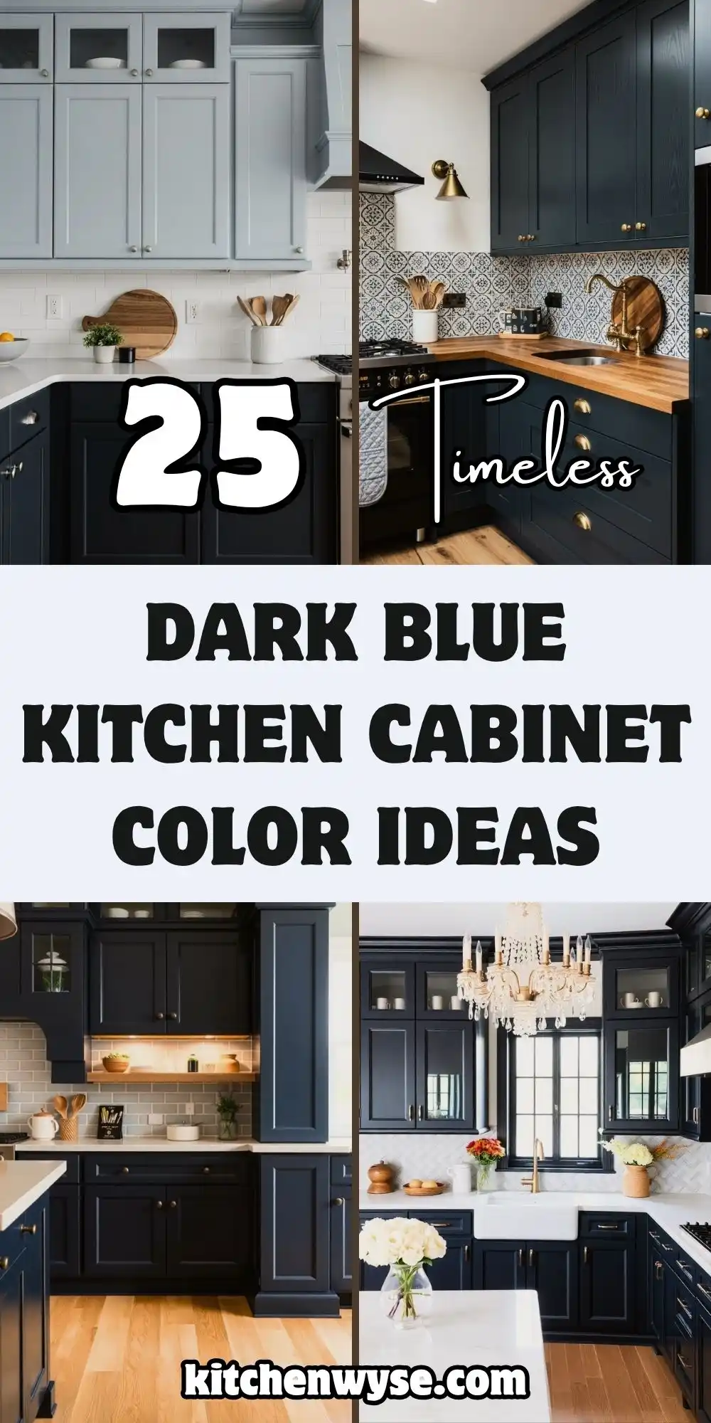 Timeless and Trendy: 25 Kitchen Cabinet Color Ideas Dark Blue 1 Kitchen Cabinet Color Ideas Dark Blue