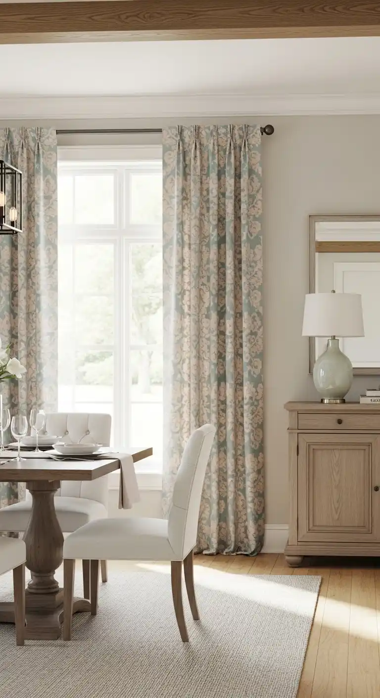 Modern Summer-Inspired Curtains in Traditional Patterns