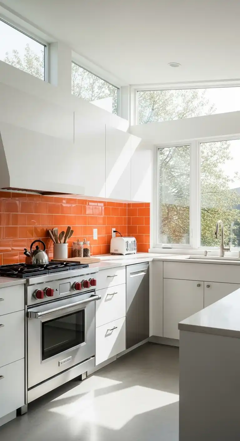 Bold and Vibrant Kitchen Color Ideas: 21 Designer Picks That Turn Heads 6 Orange Backsplash