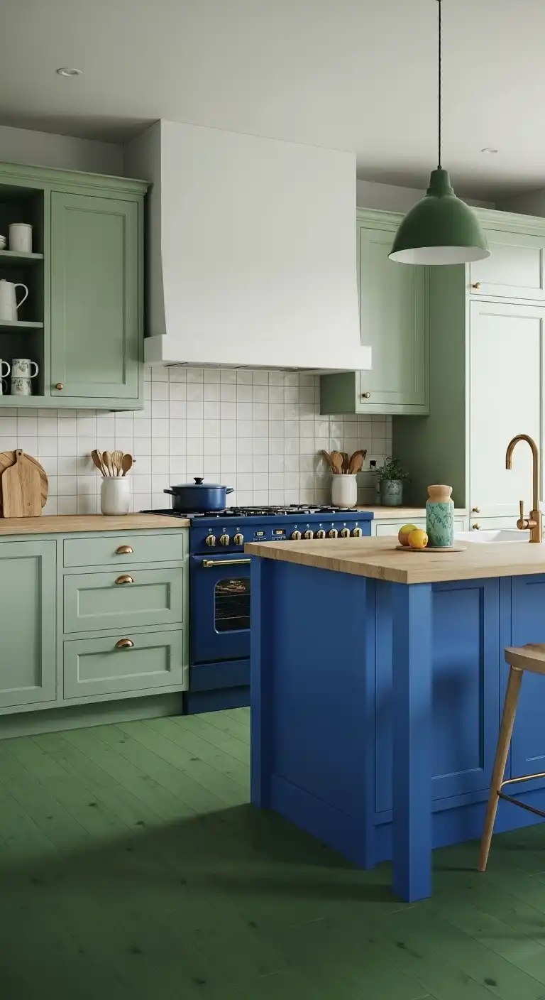 Sage Green Cabinets for a Natural Pairing