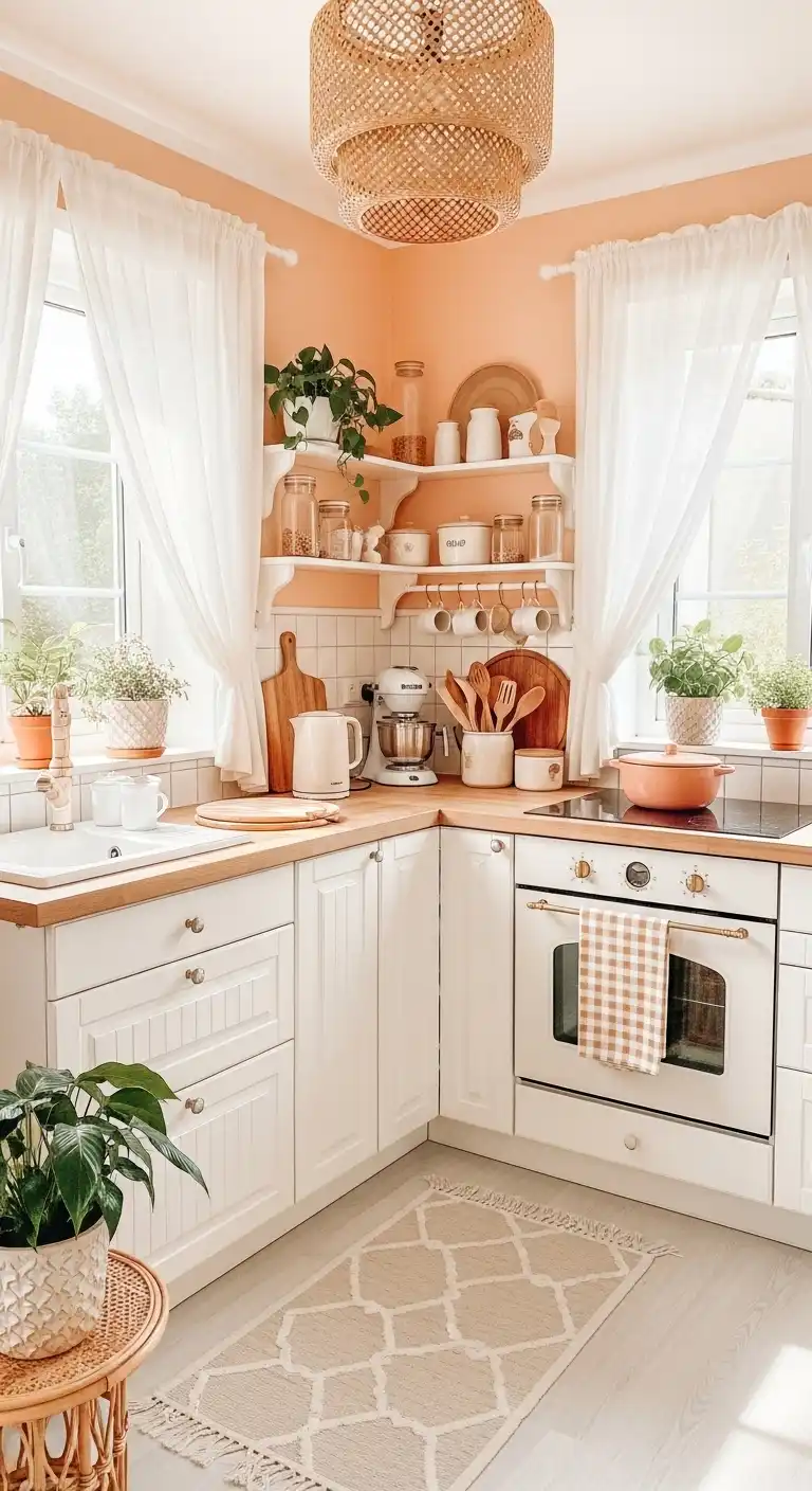 Kitchen Color Ideas for Walls: 15 Stylish Shades to Refresh Your Space 12 Sunny Peach