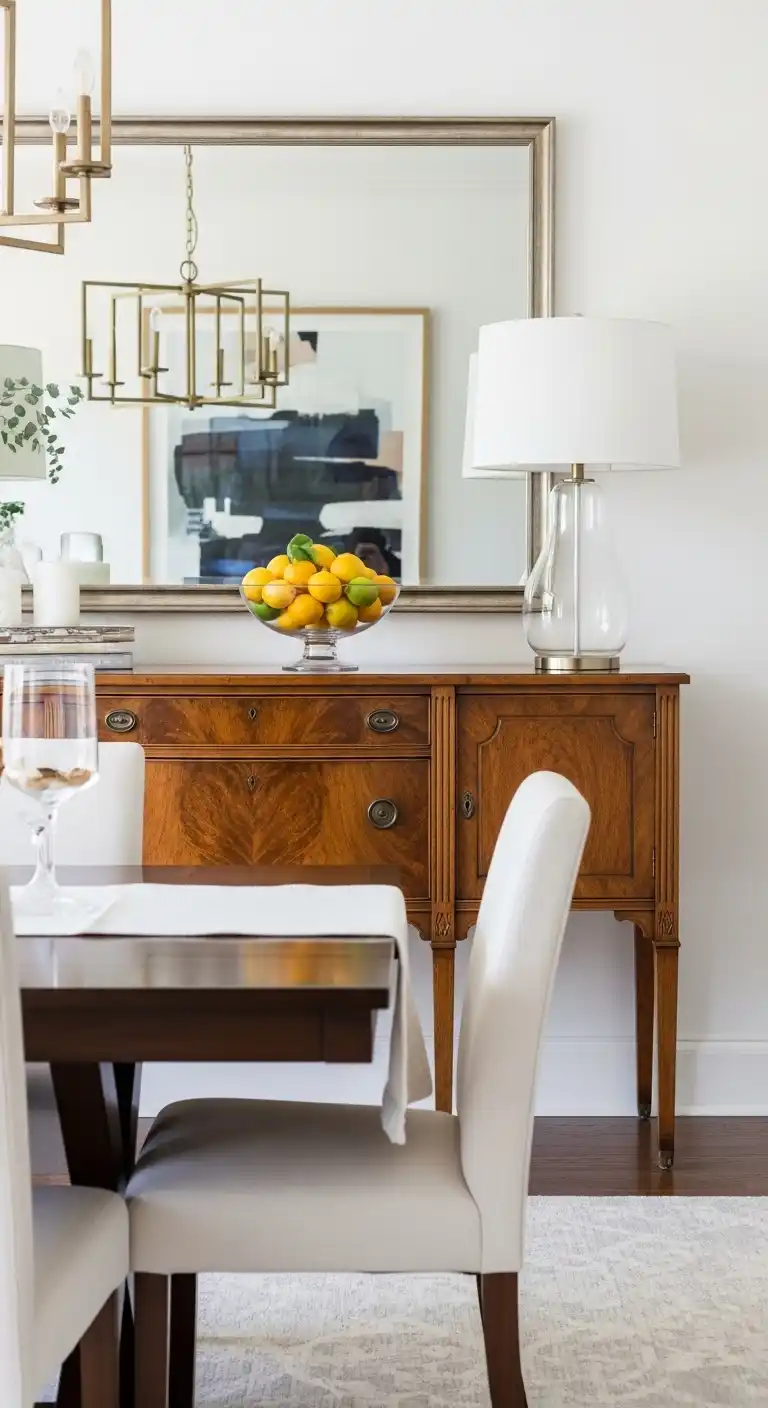 Transitional Dining Room with Seasonal Summer Styling