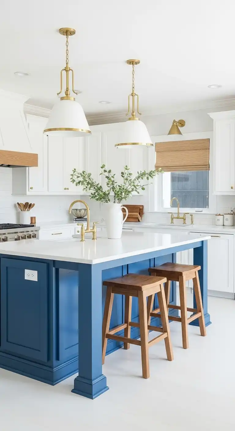 White Cabinets for a Crisp Contrast