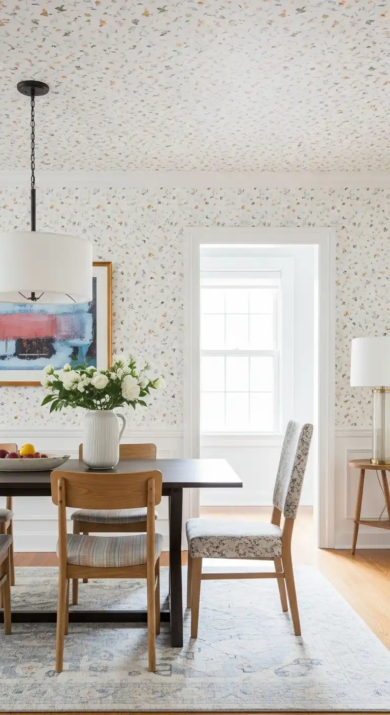 15 Paint only the ceiling a bold hue to extend room height