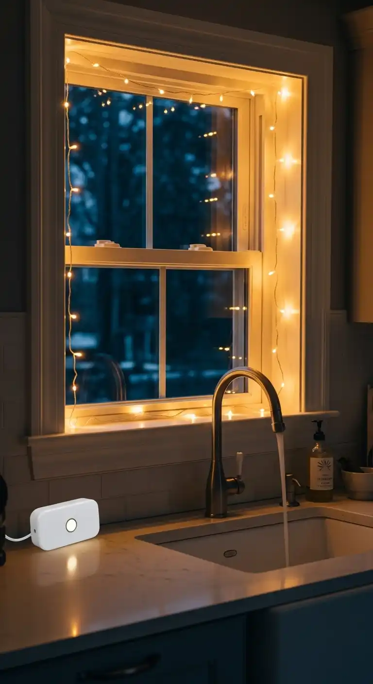 Kitchen Window Ideas Over the Sink: 17 Stylish Inspirations 18 17. Integrated Lighting for Ambiance