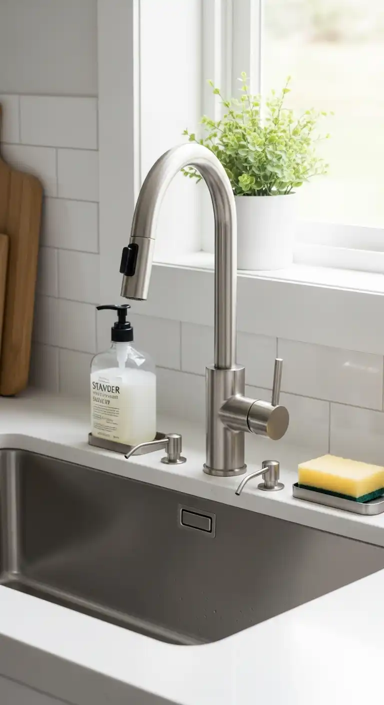 3. Built-In Soap Dispenser