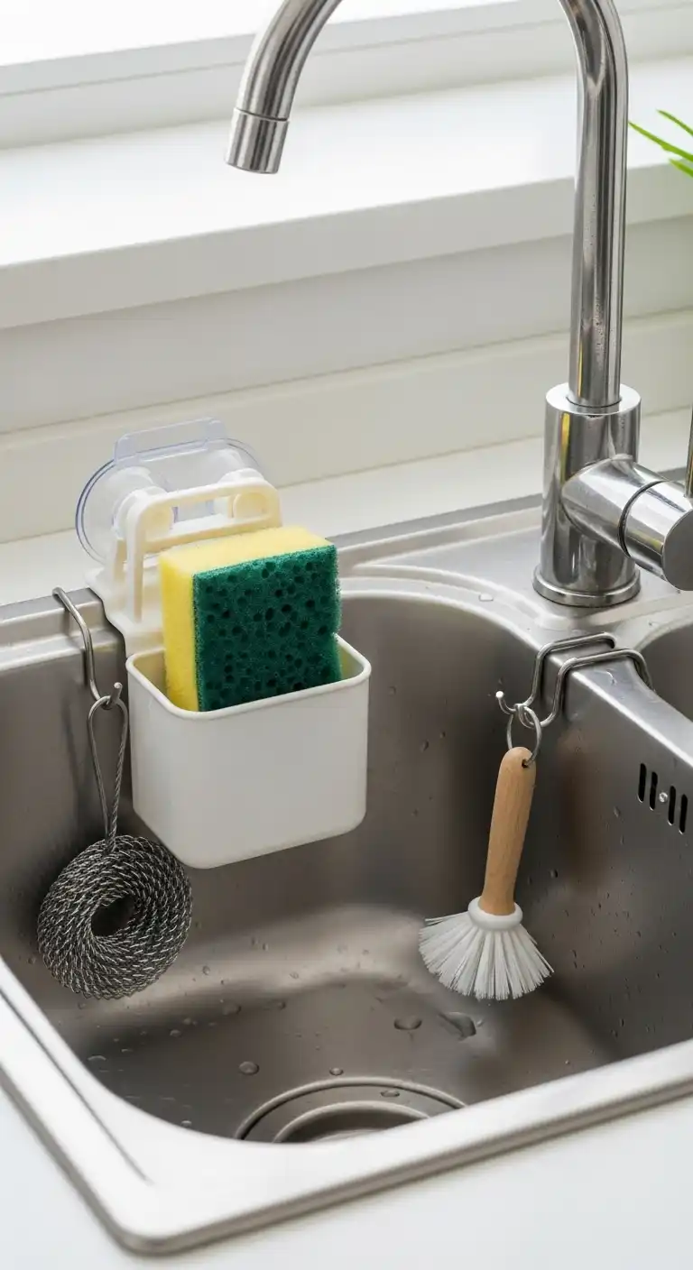 6. Suction-Cup Sponge Holder