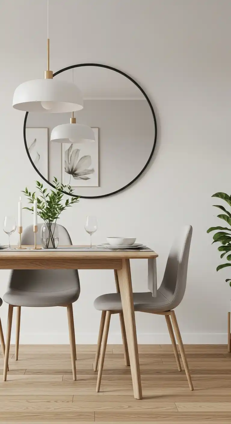 Hang a Large Mirror to Open Up the Room