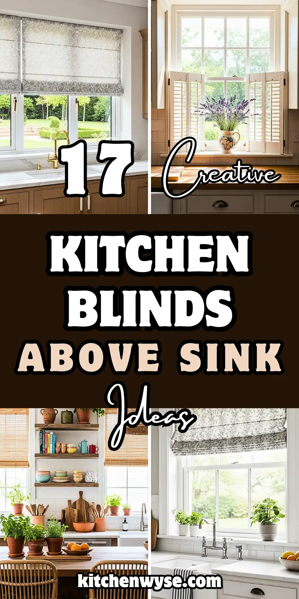 Kitchen Blinds Ideas Above Sink