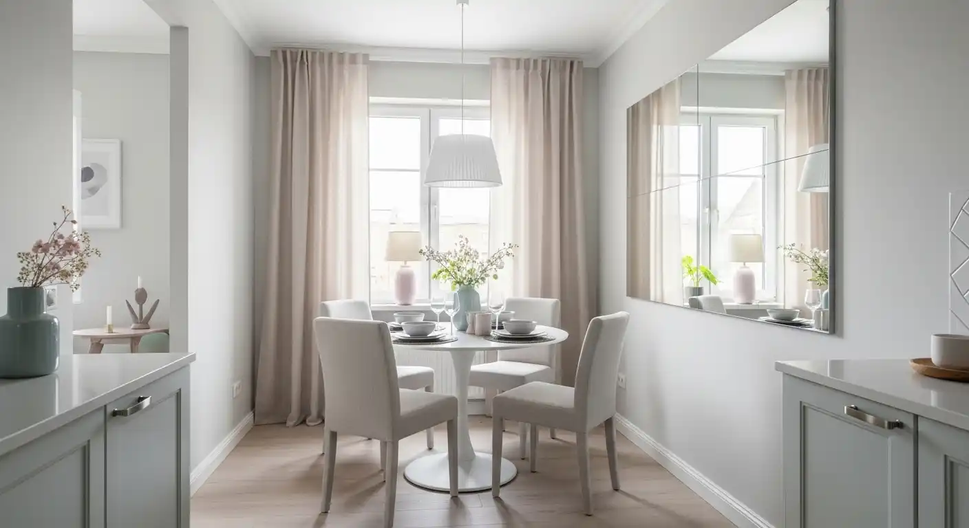 Use Mirrors and Reflective Surfaces to Create Depth