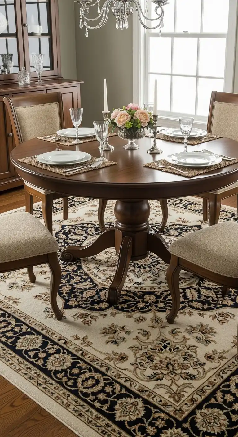 15. Oriental Medallion Rug for Classic Grace