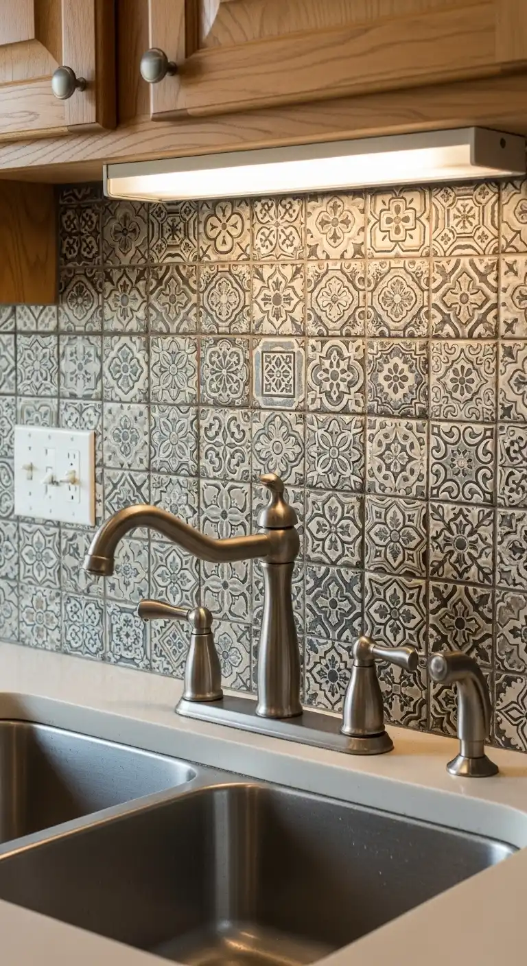 5) Use a decorative tile backsplash