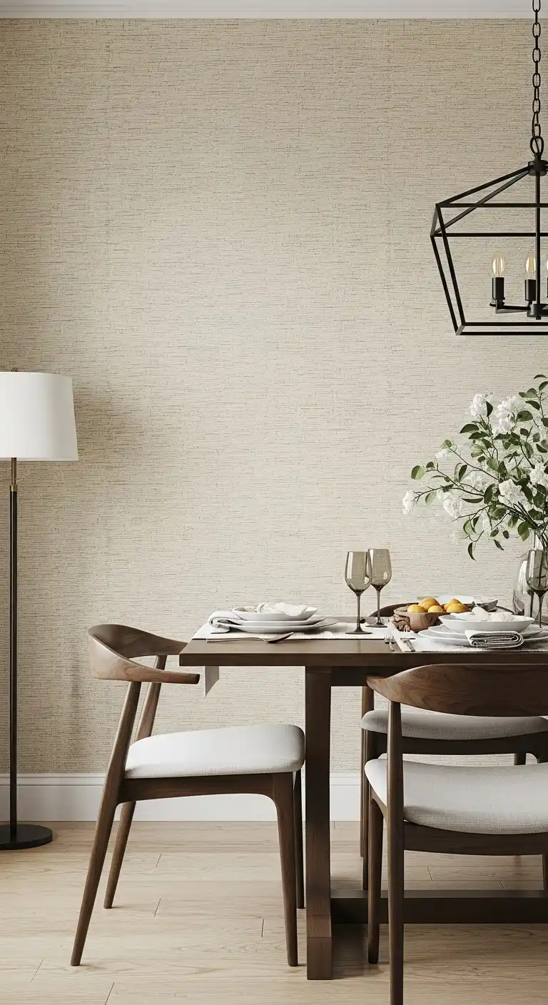 Add Depth with Textured Wallpaper