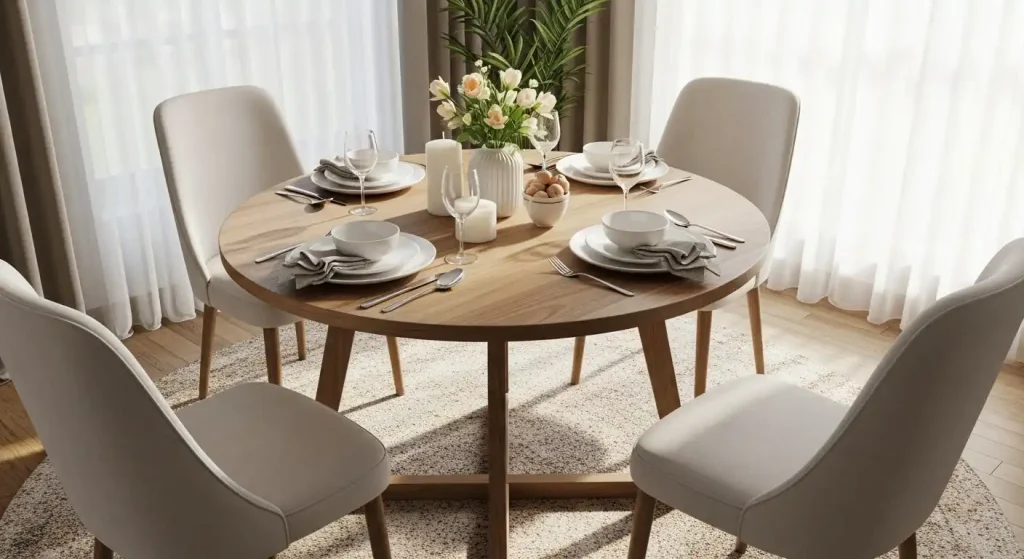 Are Round Rugs Good for Dining Room? Tips, Styles, Inspiration 2 Are Round Rugs Good for Dining Room