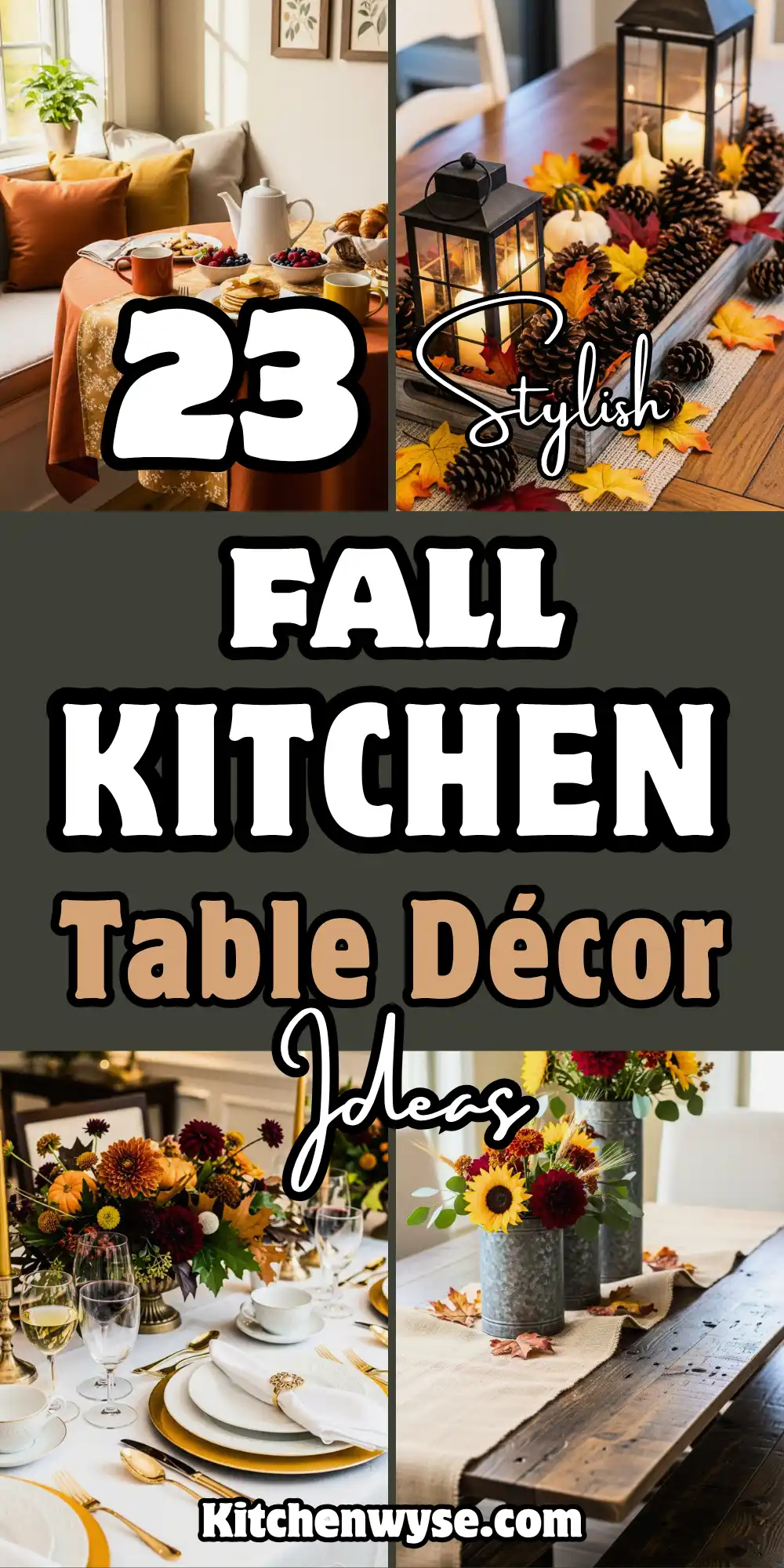 Fall Kitchen Table Décor