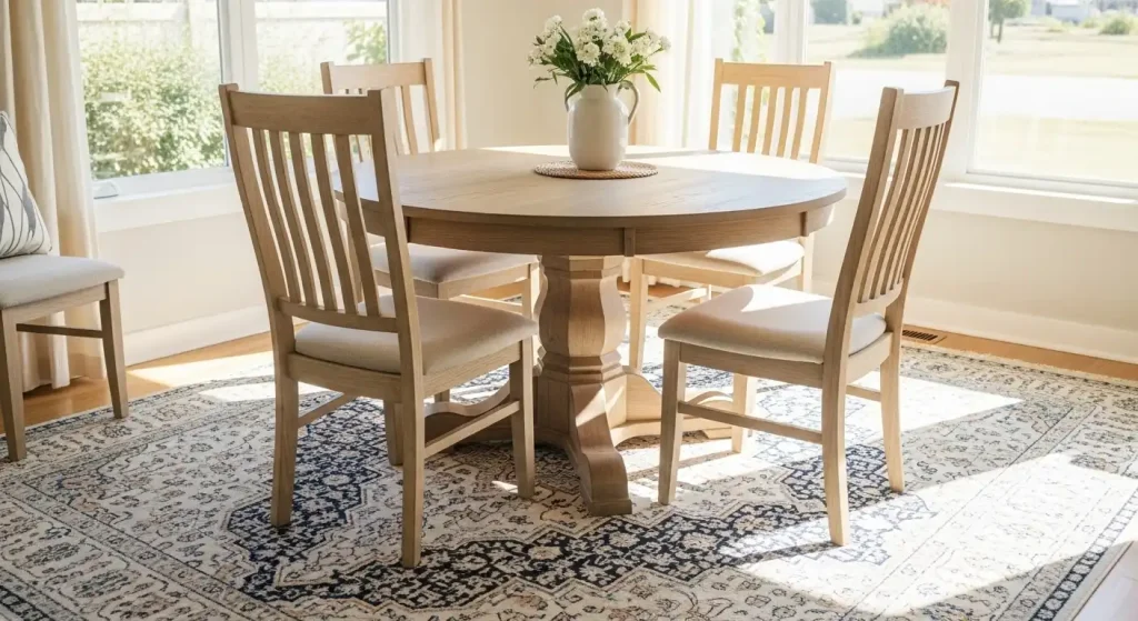 How to Choose an Area Rug for a Dining Table 1
