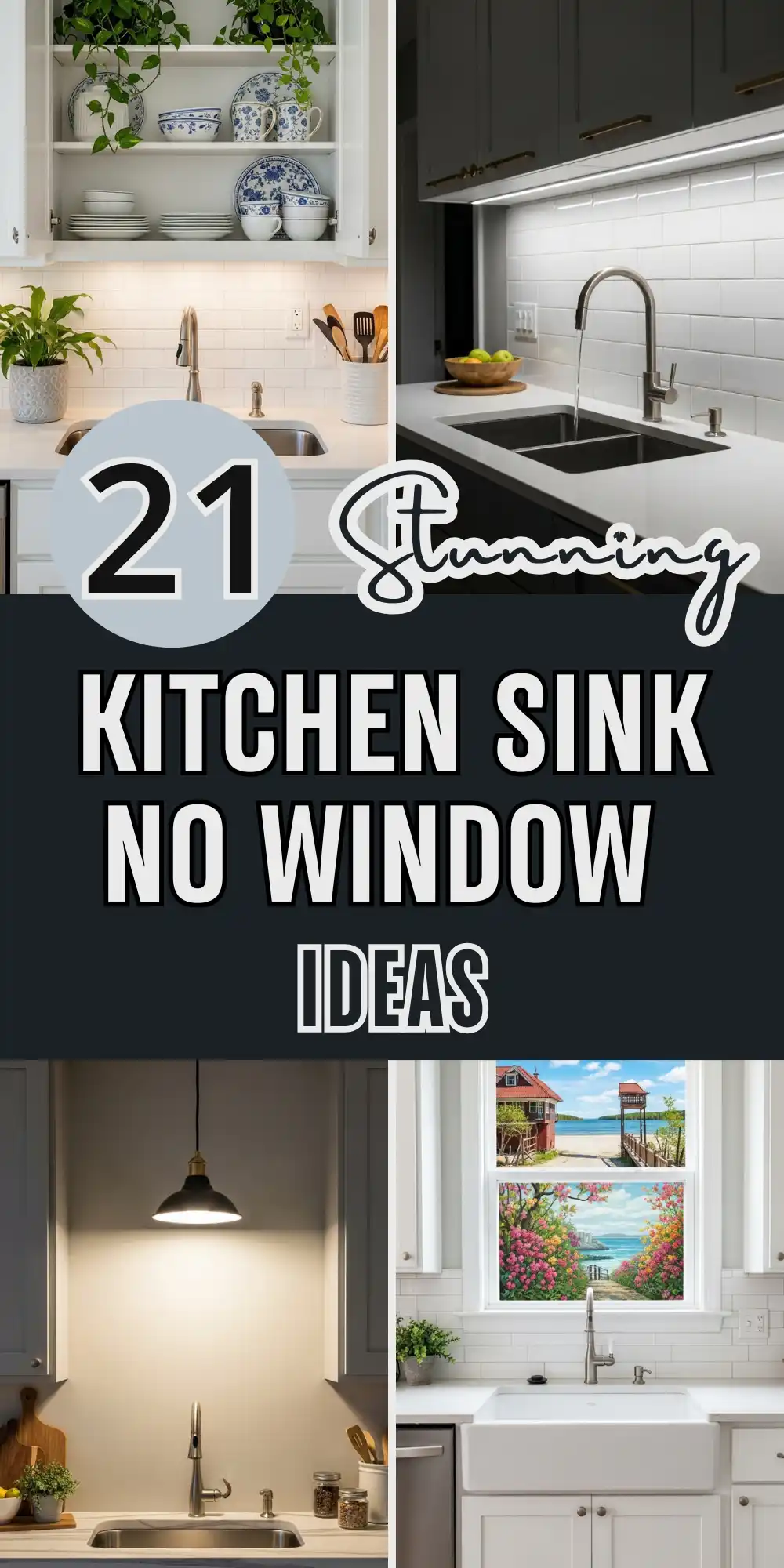 21 Kitchen Sink No Window Ideas for a Fresh, Modern Look 1 Kitchen Sink No Window Ideas