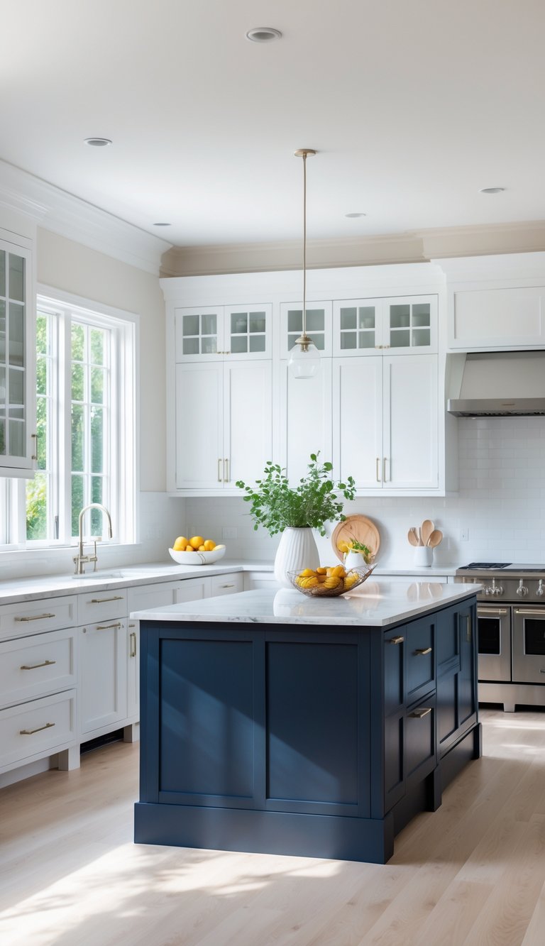 Kitchen With White Cabinets