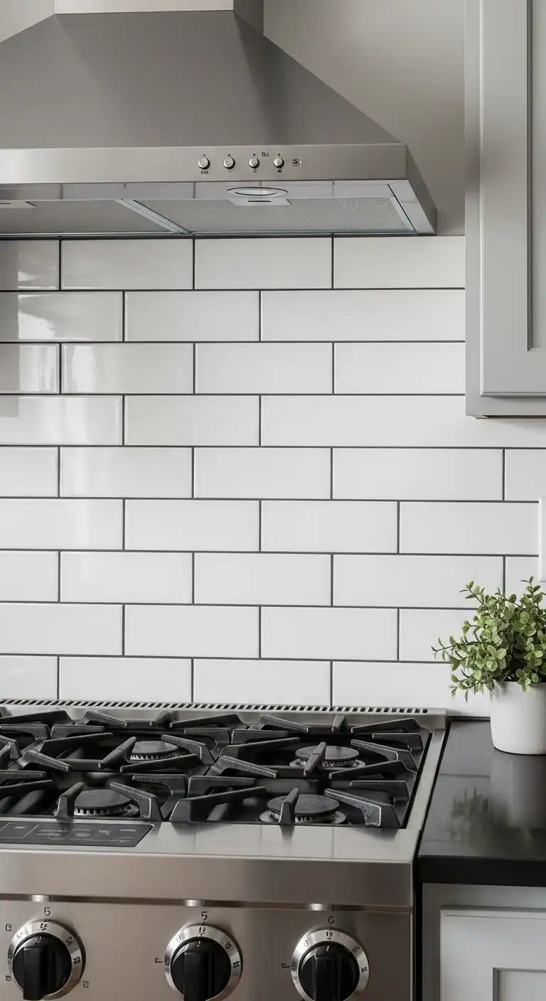 21 Industrial Kitchen Design Ideas for Modern and Efficient Spaces 16 15) Subway tile backsplash with dark grout