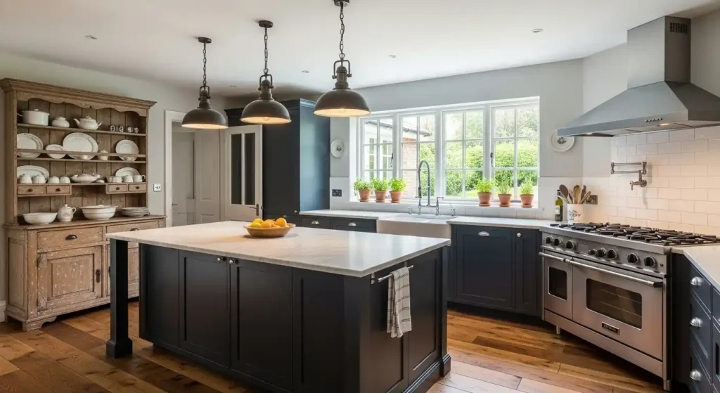 How to Style a Farmhouse Kitchen with Modern Touches? 4 Add Texture with Flooring