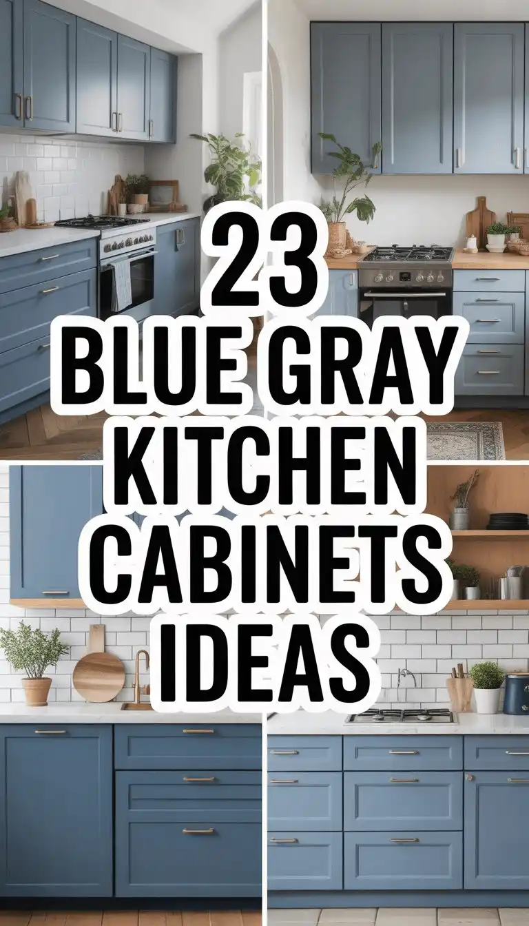 23 Blue Gray Kitchen Cabinets Ideas to Elevate Your Space 1 Blue Gray Kitchen Cabinets
