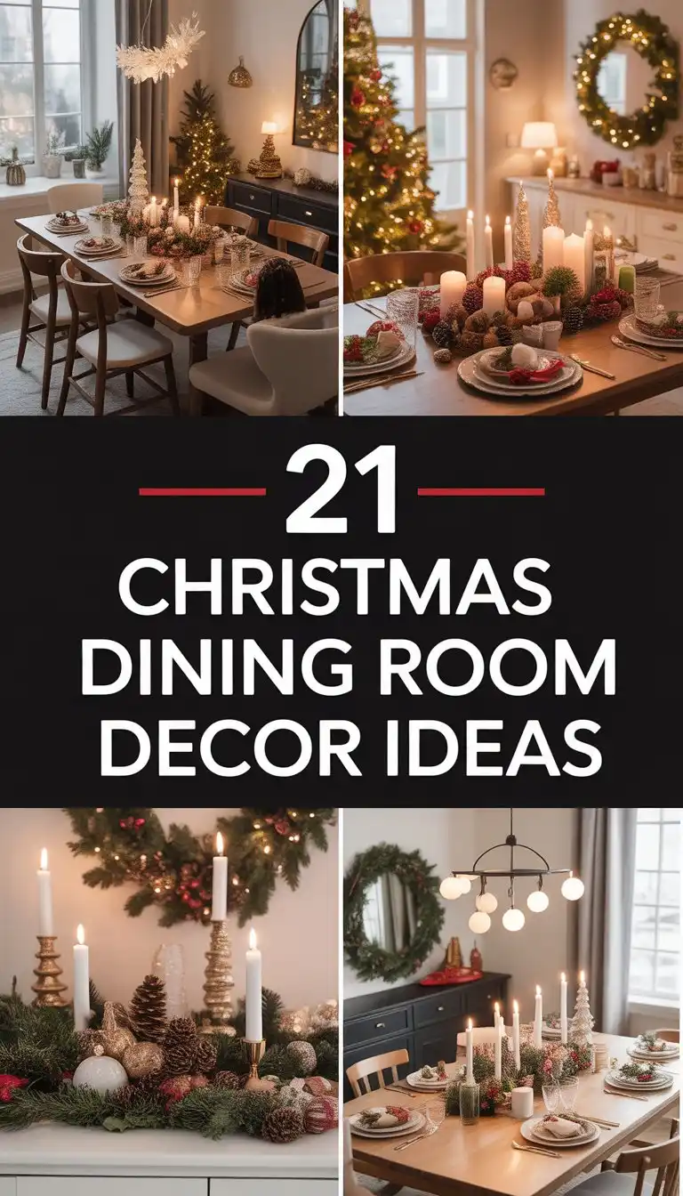 Christmas Dining Room Decor Ideas: 21 Festive Looks to Try 1 Christmas Dining Room Decor Ideas