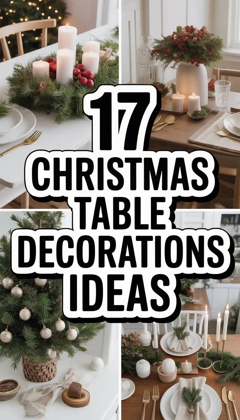 Christmas Table Decorations Ideas: 17 Cozy and Charming Styles 1 Christmas Table Decorations